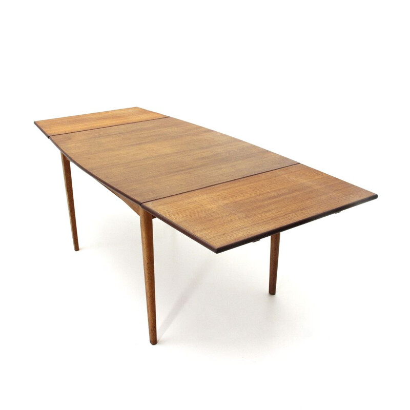 Vintage Italian extendable table in teak