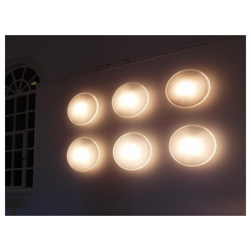 Set of 6 wall lights in opaline by Raak