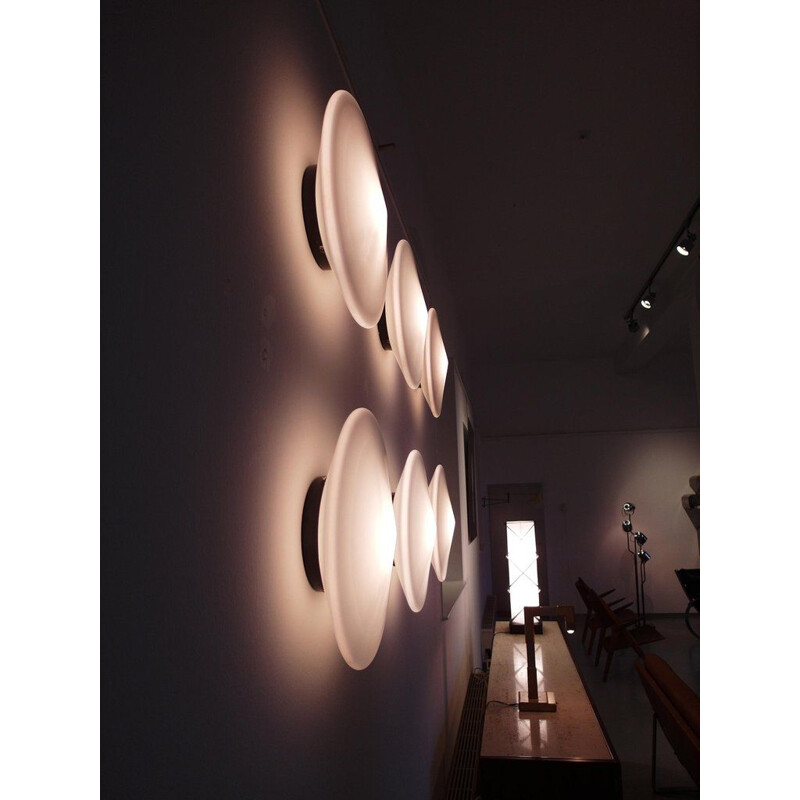 Set of 6 wall lights in opaline by Raak