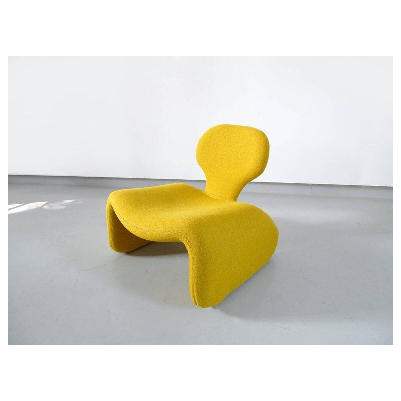 Vintage yellow Djinn chair by Olivier Mourgue
