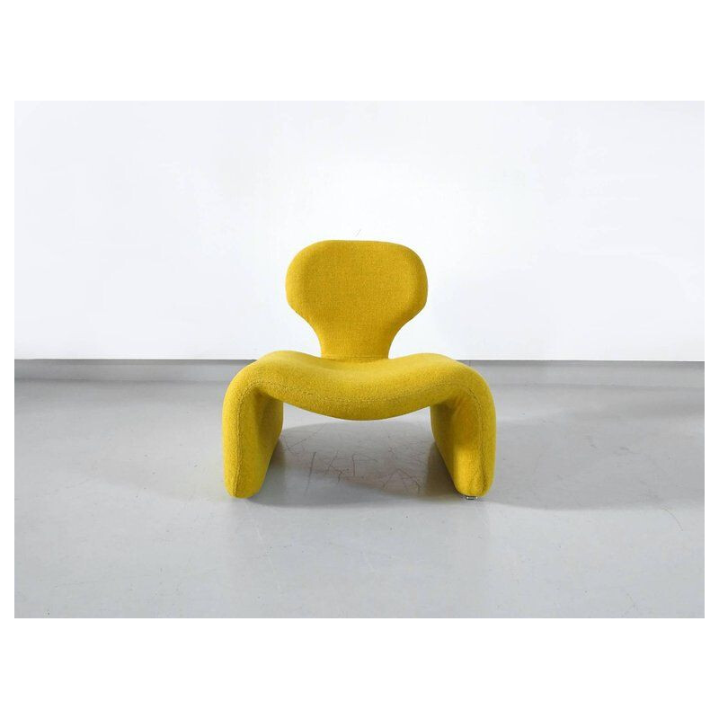 Vintage yellow Djinn chair by Olivier Mourgue