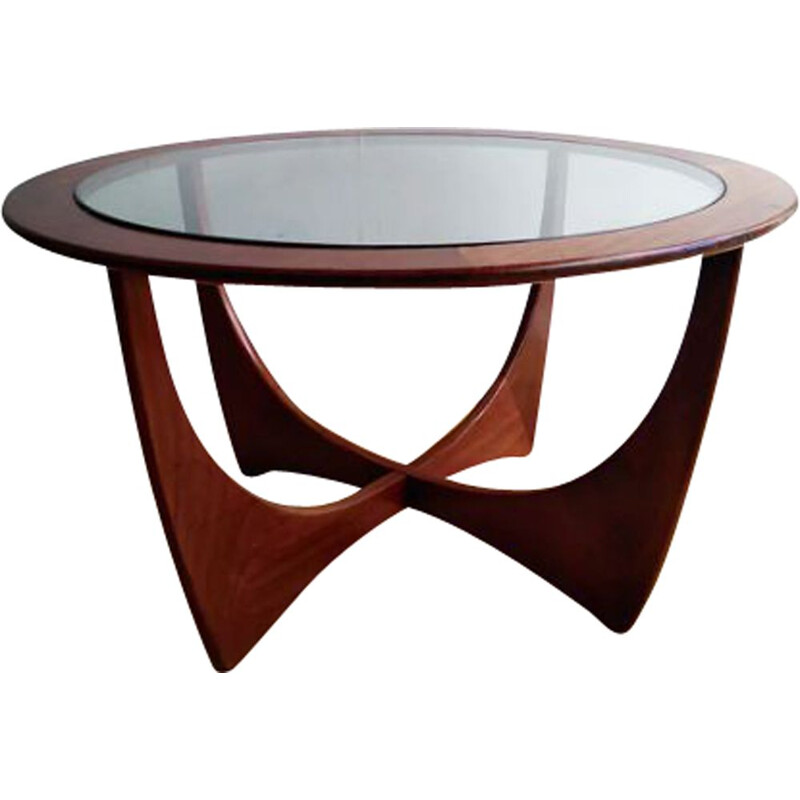 Table vintage Astro par G Plan en teck et verre 1960