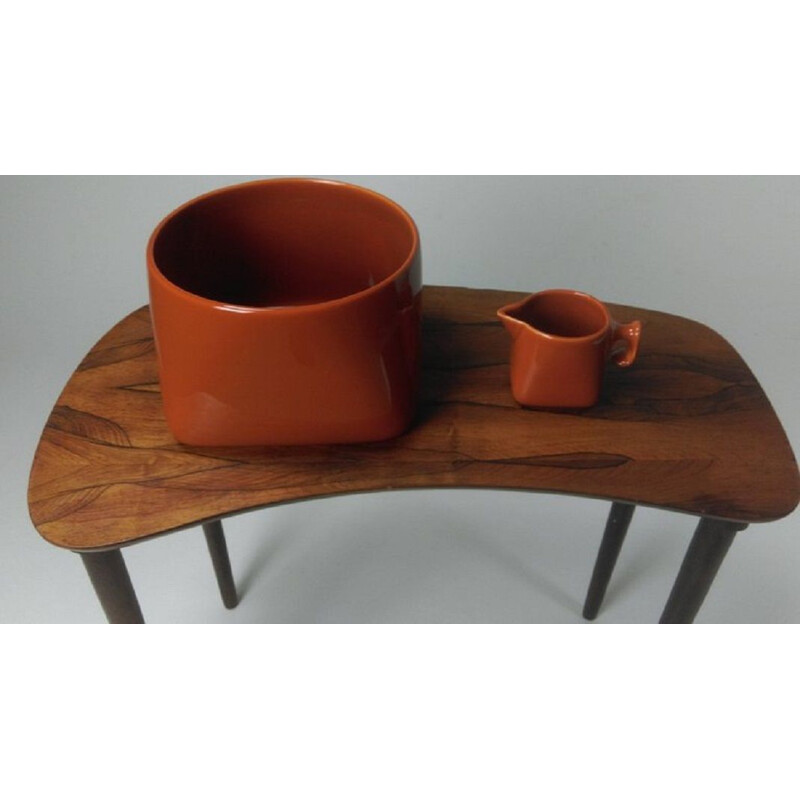 Vintage bowl and creamer by Nanna Ditzel for Soholm