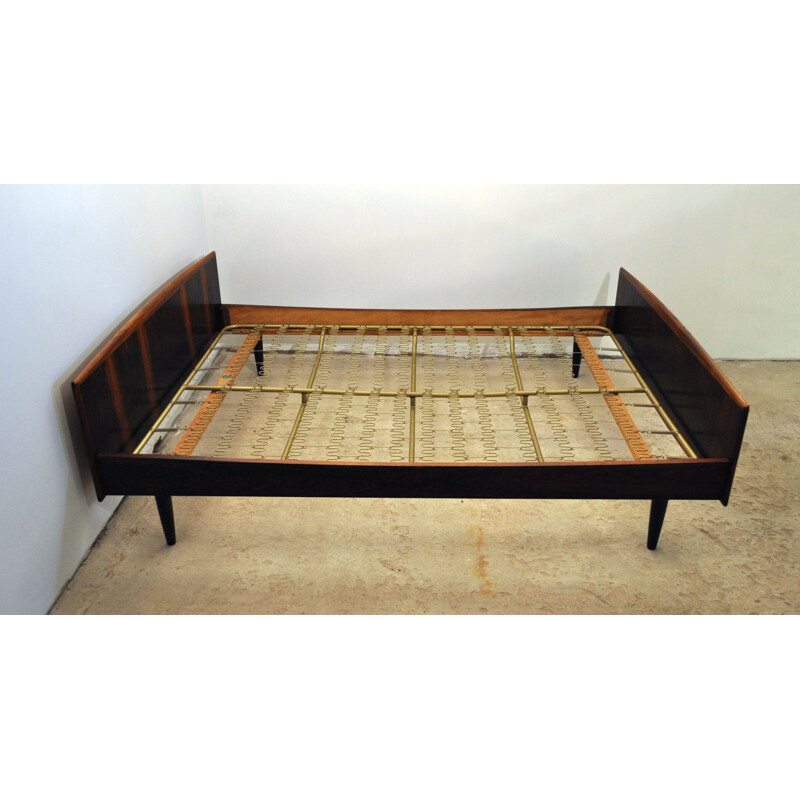 Vintage Danish double bed in rosewood