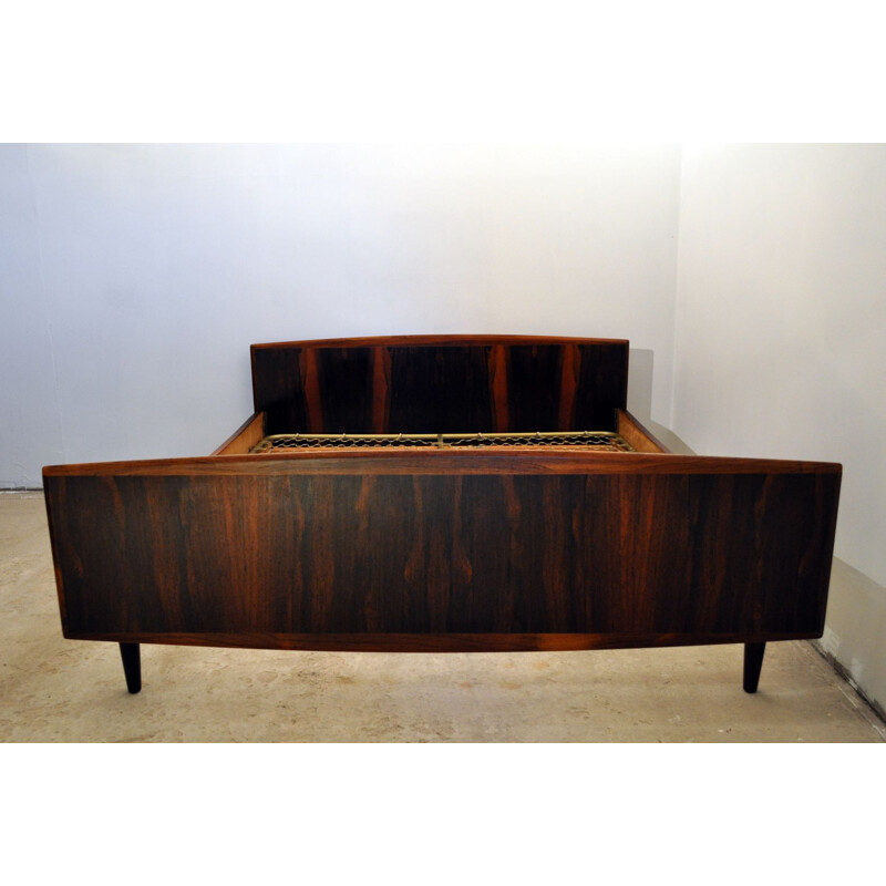 Vintage Danish double bed in rosewood