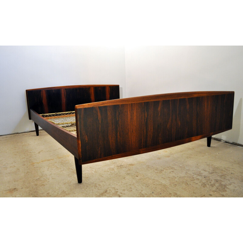 Vintage Danish double bed in rosewood