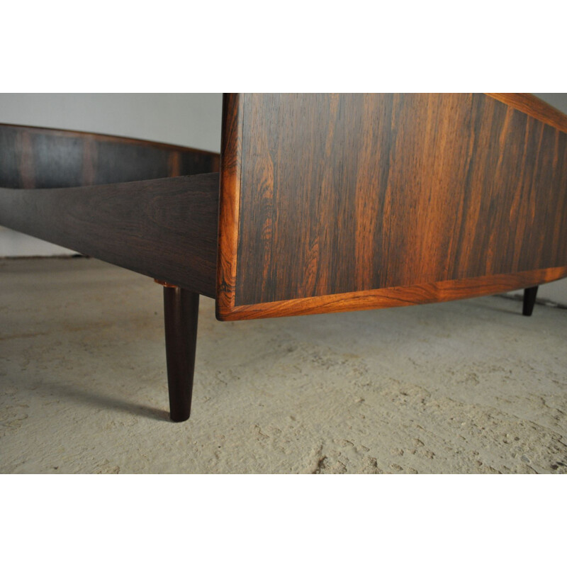 Vintage Danish double bed in rosewood
