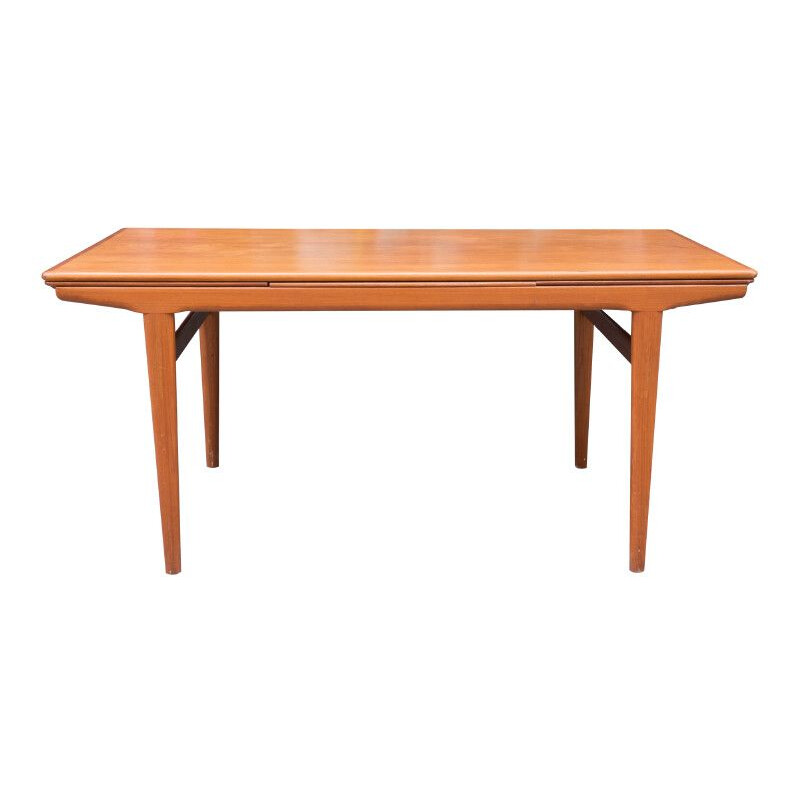 Teak Vintage Dining Table with 2 Extensions - 1970s