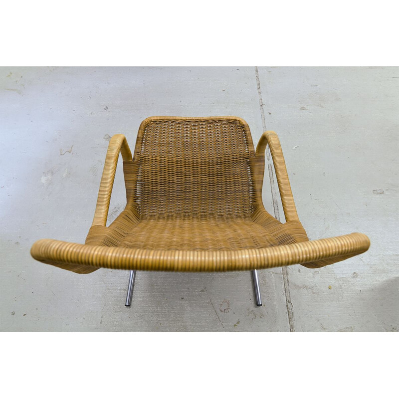 Set of 2 wicker lounge chairs by Dirk van Sliedrecht for Rohé Noordwolde