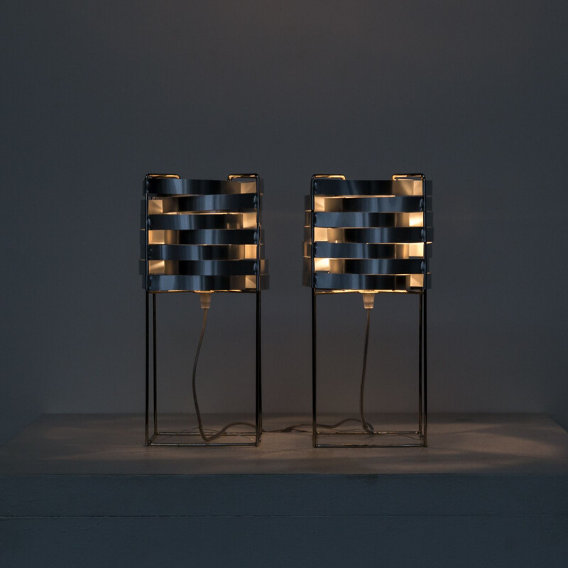 Set of 2 vintage table lamps by Max Sauze