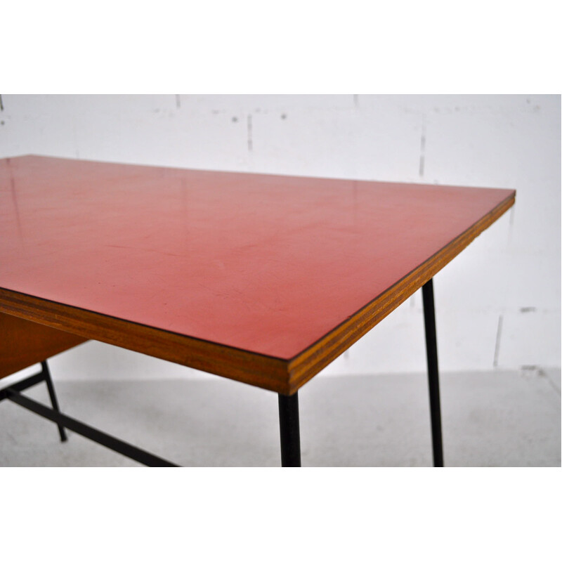 CM 178 desk in metal, ashwood and formica, Pierre PAULIN - 1960s