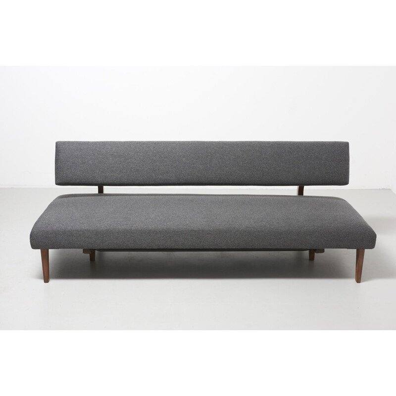 Vintage grey sofa by Franz Hohn