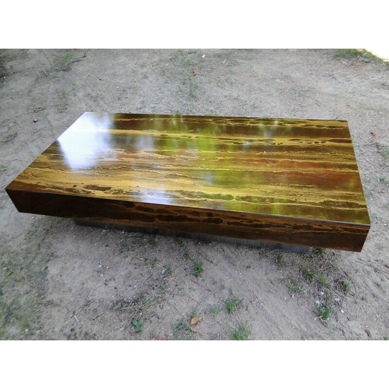 Vintage coffee table by Guy Lefèvre