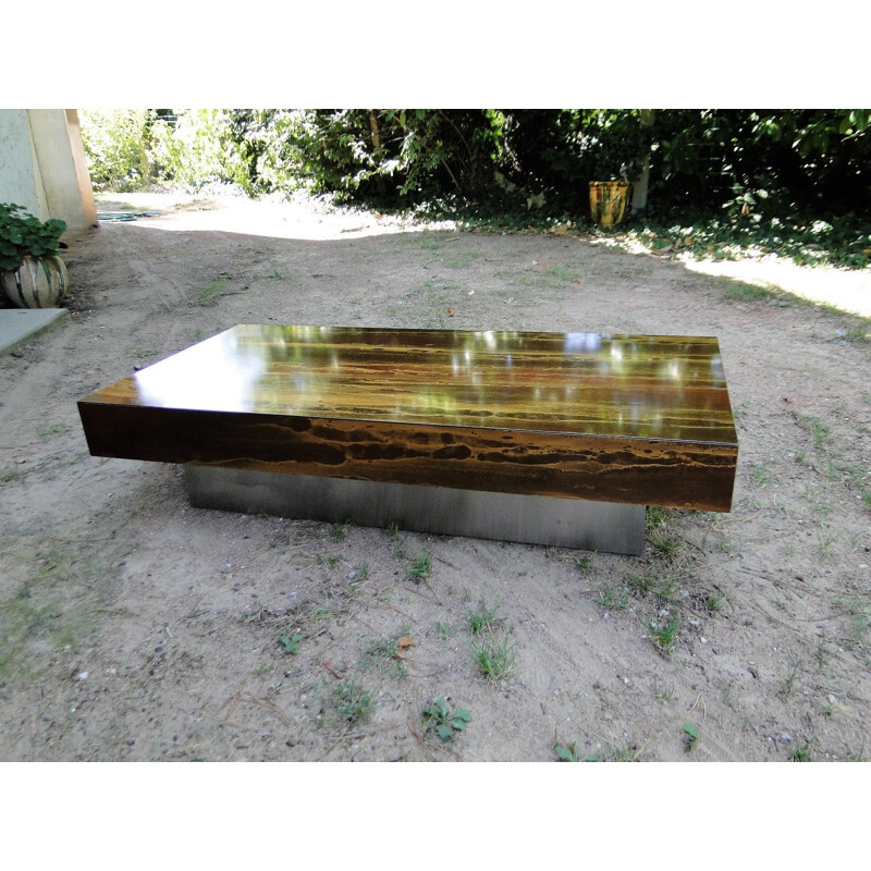 Vintage coffee table by Guy Lefèvre