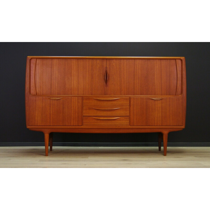 Vintage Danish highboard in teak by J. Andersen