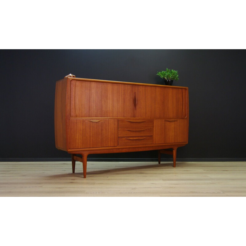 Vintage Danish highboard in teak by J. Andersen