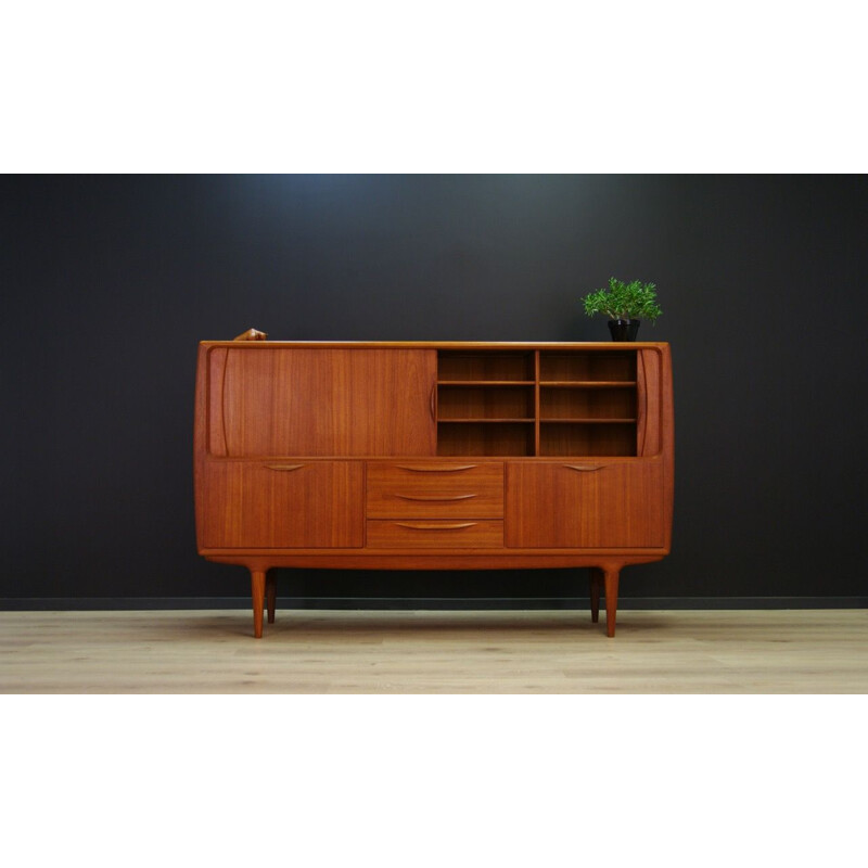 Vintage Danish highboard in teak by J. Andersen