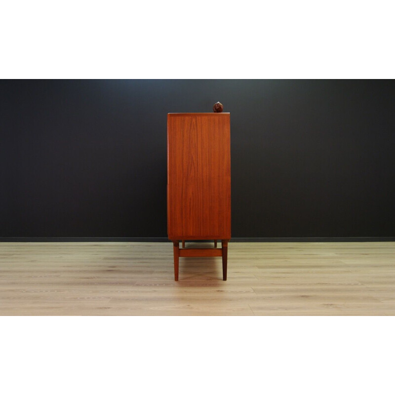 Vintage Danish highboard in teak by J. Andersen