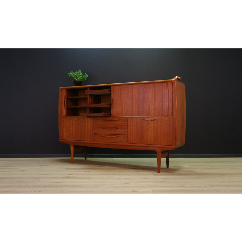 Vintage Danish highboard in teak by J. Andersen