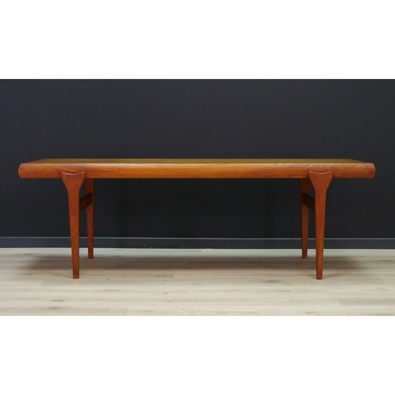 Vintage Scandinavian coffee table in teak by J. Andersen