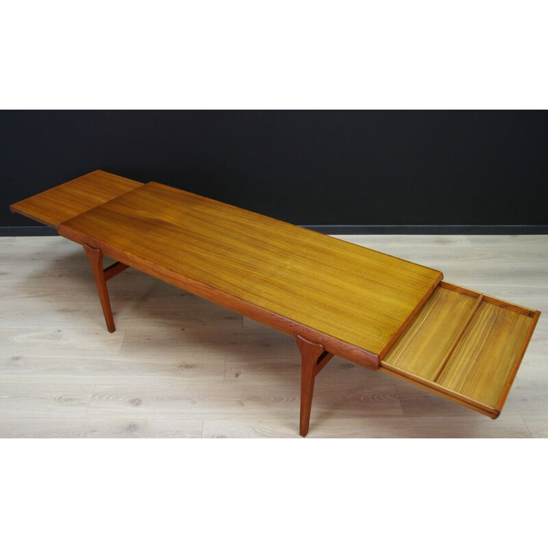 Vintage Scandinavian coffee table in teak by J. Andersen