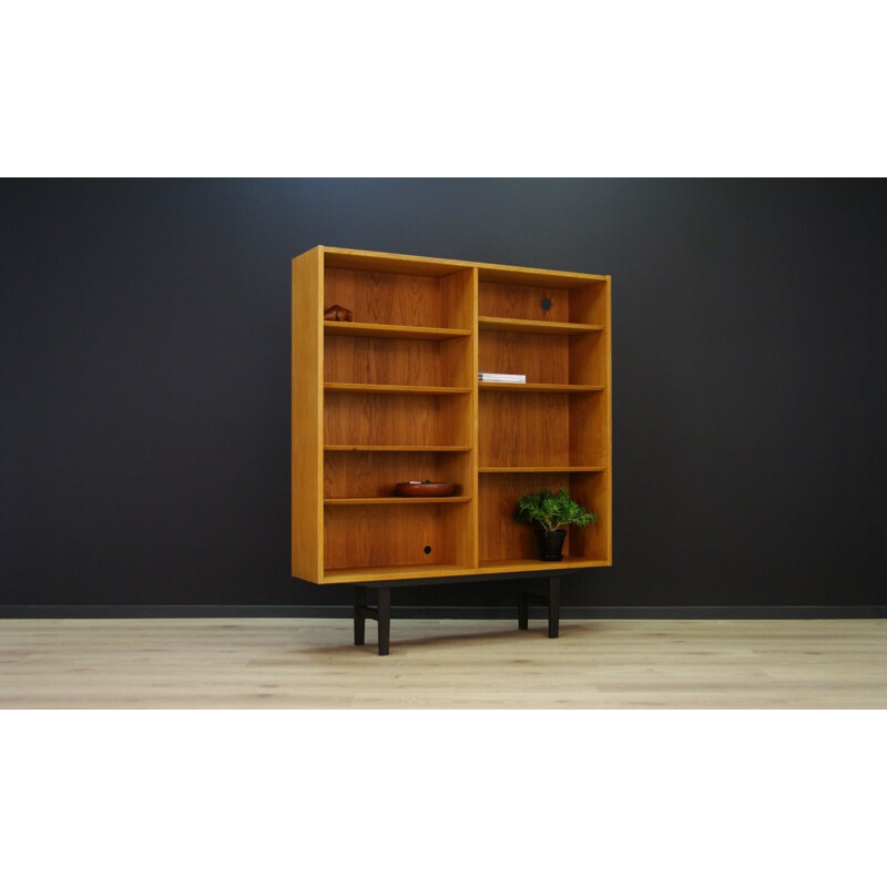 Vintage Danish bookcase in ashwood by Hundevad