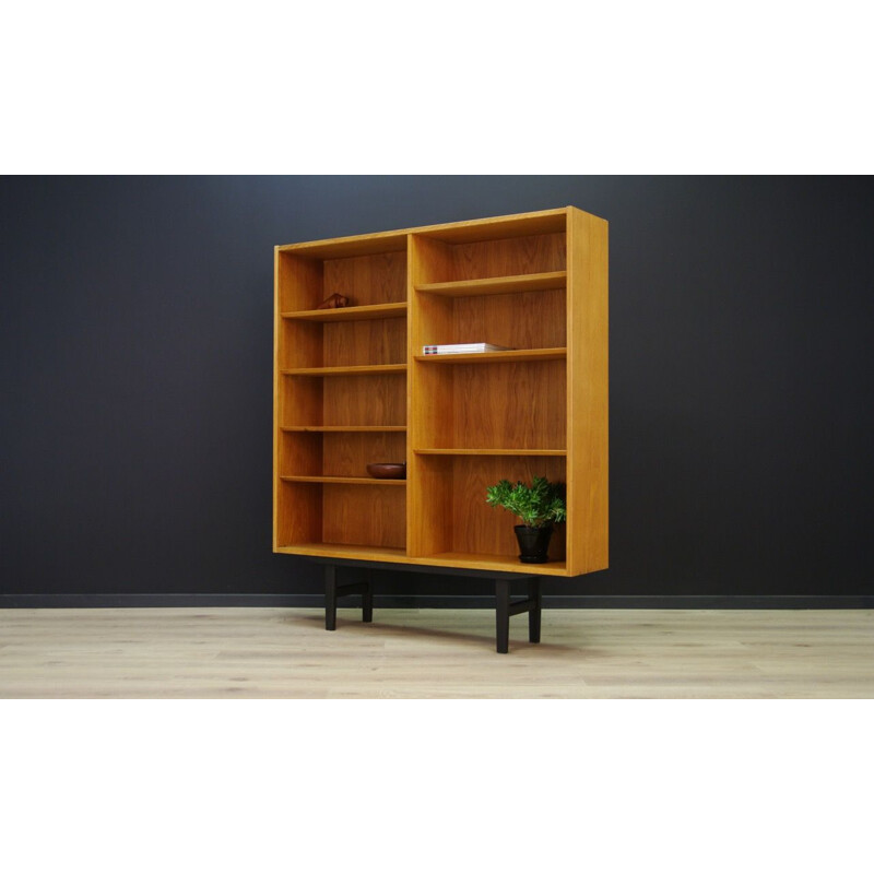 Vintage Danish bookcase in ashwood by Hundevad