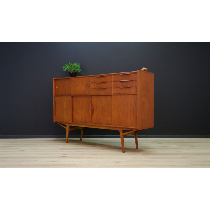 Vintage Danish highboard in teak