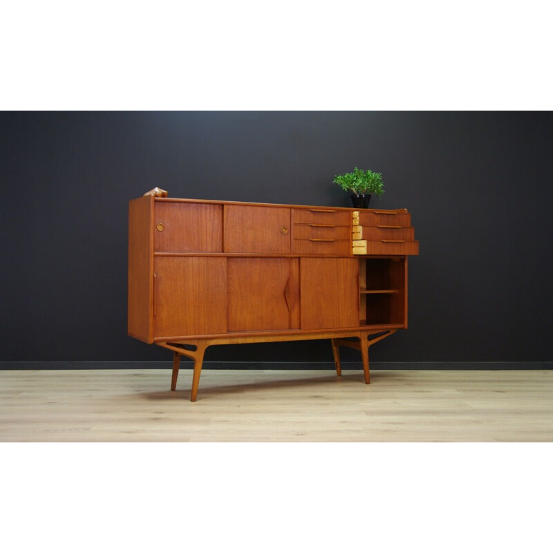 Vintage Danish highboard in teak