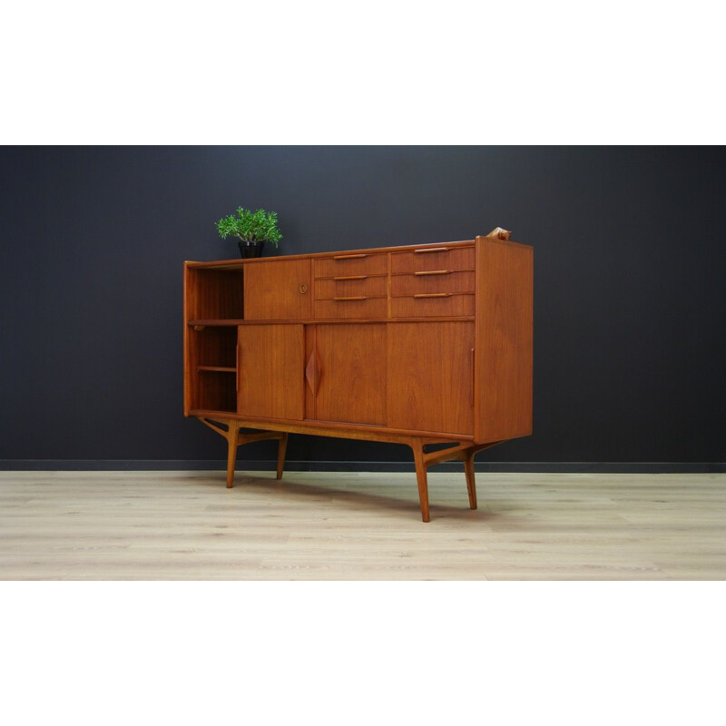 Vintage Danish highboard in teak