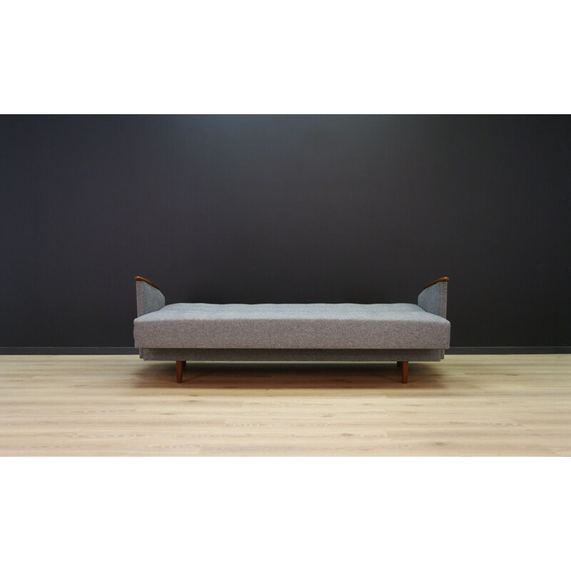 Vintage Danish grey 3-seater sofa