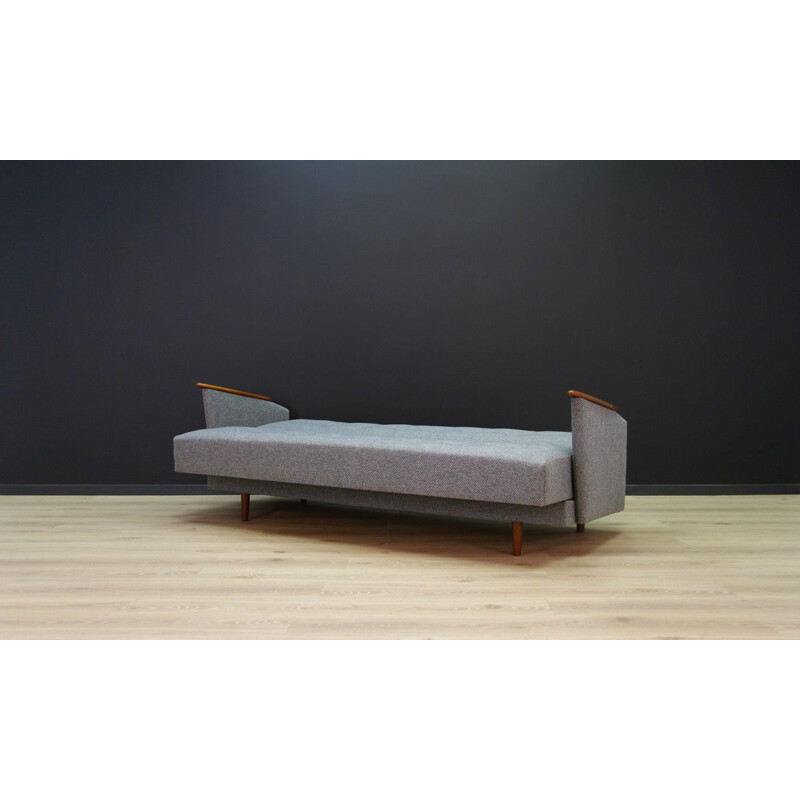 Vintage Danish grey 3-seater sofa