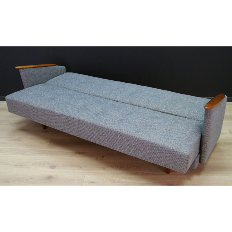 Vintage Danish grey 3-seater sofa
