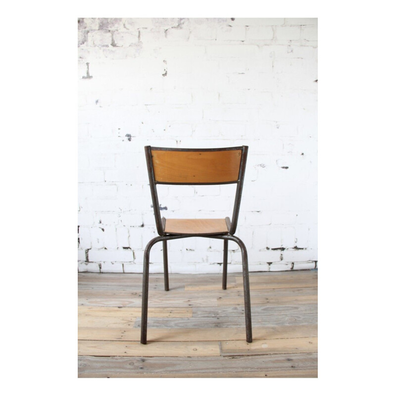 Set of 4 vintage school chairs 510 by Mullca