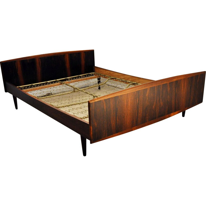 Vintage Danish double bed in rosewood