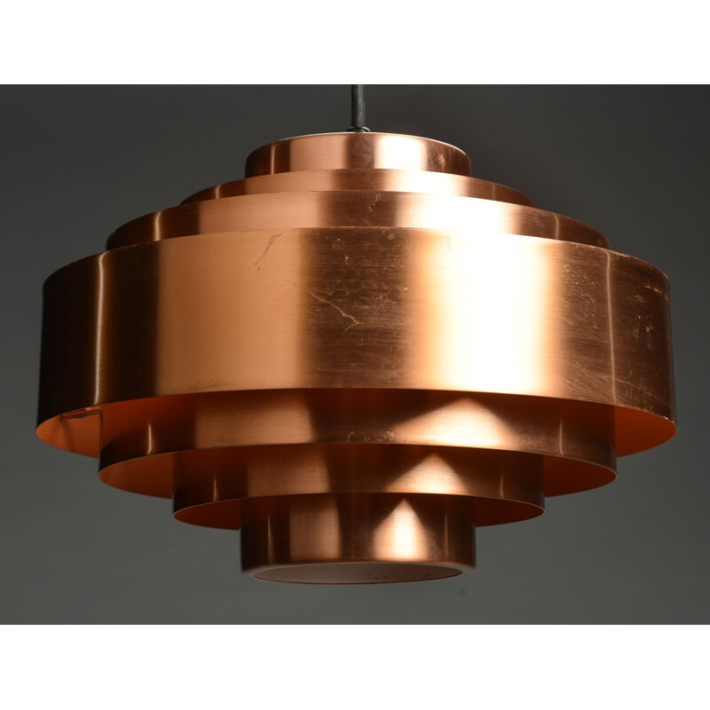 Vintage pendant lamp "Ultra" in copper by Jo Hammerborg