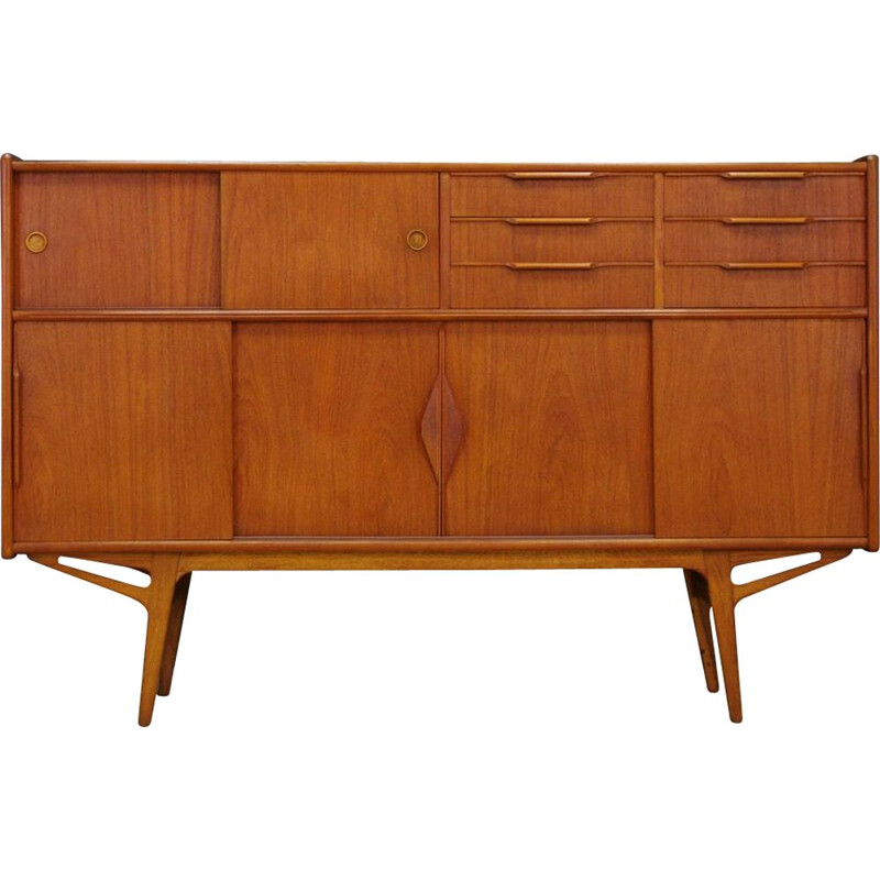 Vintage Danish highboard in teak