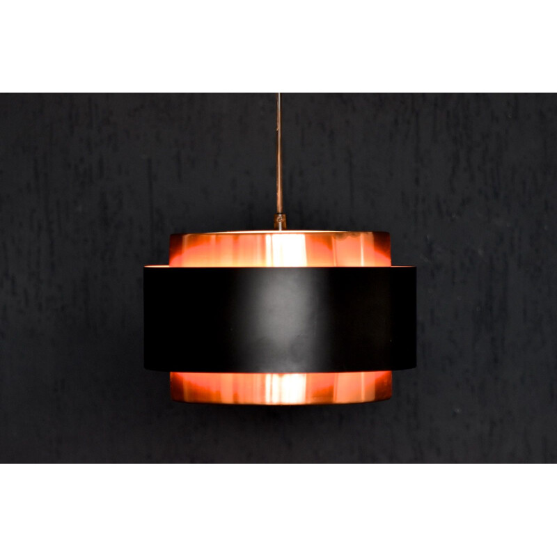 Vintage danish pendant lamp Saturn by Jo Hammerborg for Fog and Mørup