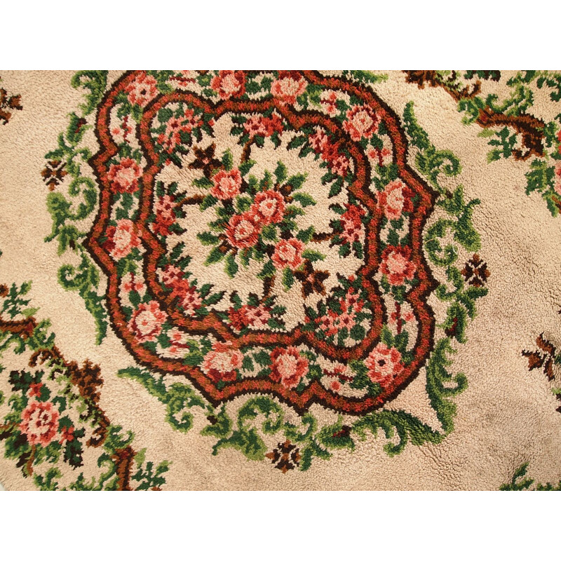 Vintage Belgian savonnerie rug