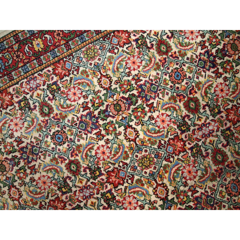 Vintage handmade Indian Indo-Mahal rug