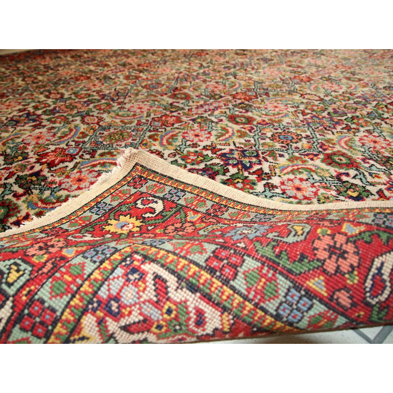 Vintage handmade Indian Indo-Mahal rug