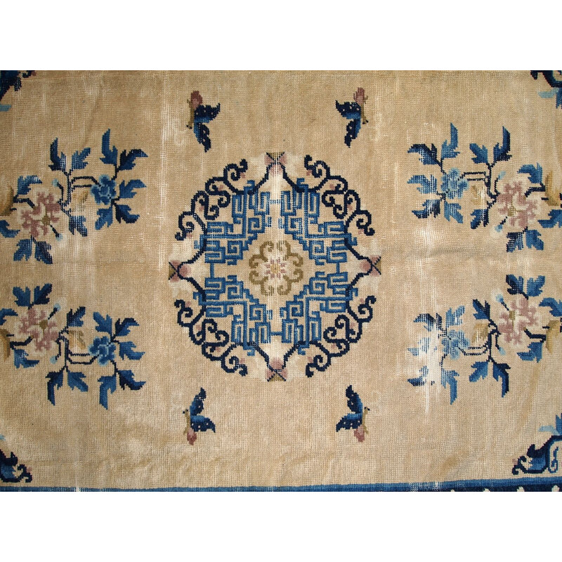 Vintage handmade Chinese rug