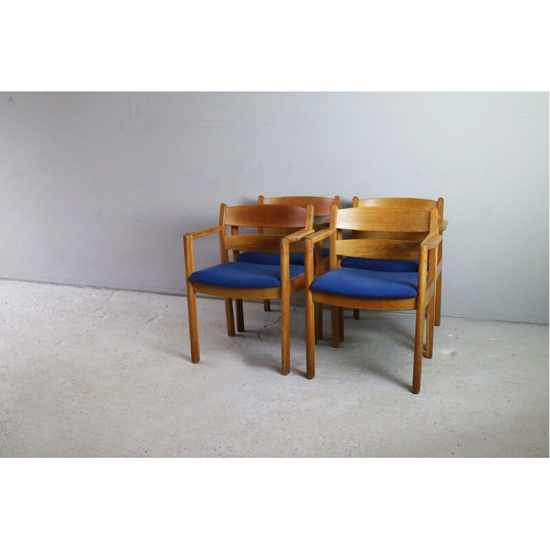 Set of 4 vintage Danish chairs by F. D. B. Mobler