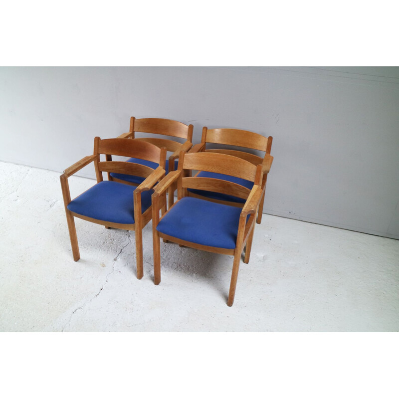 Set of 4 vintage Danish chairs by F. D. B. Mobler