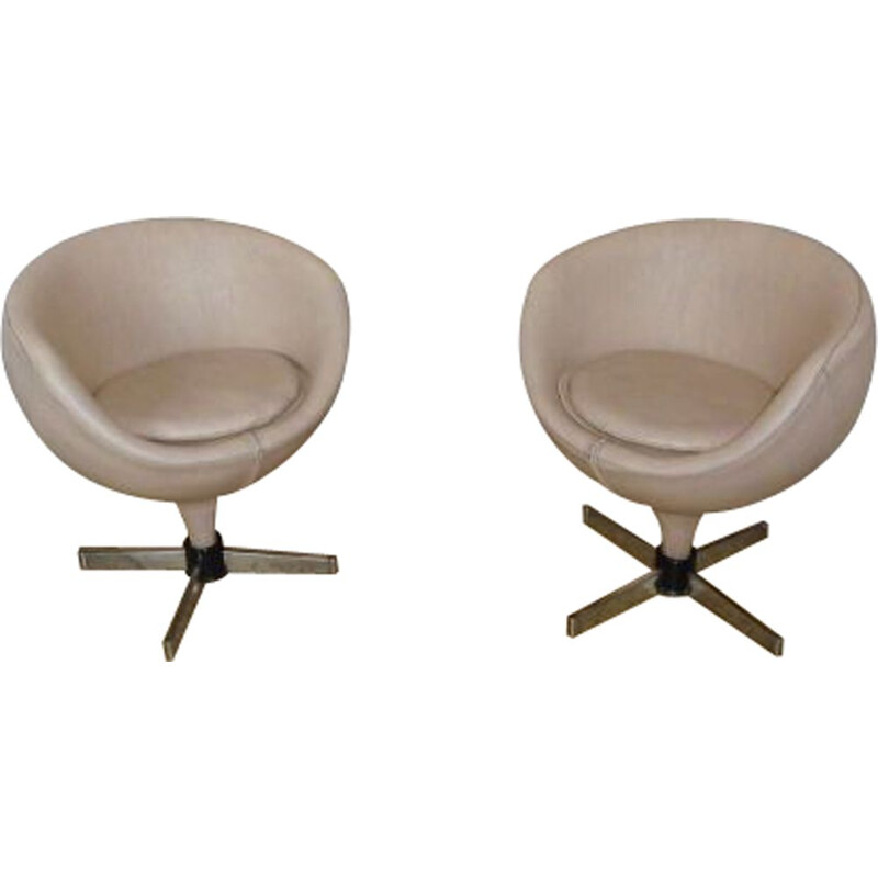 Pair of vintage Luna armchairs by Pierre Guariche