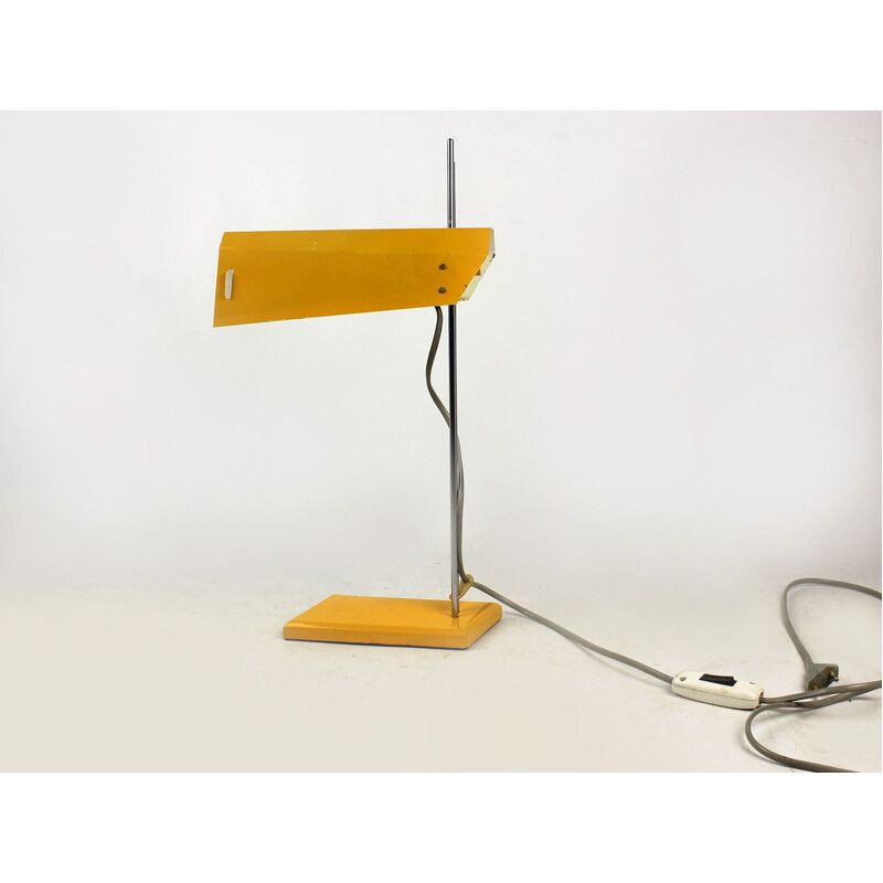 Vintage yellow lamp by Josef Hurka for Lidokov