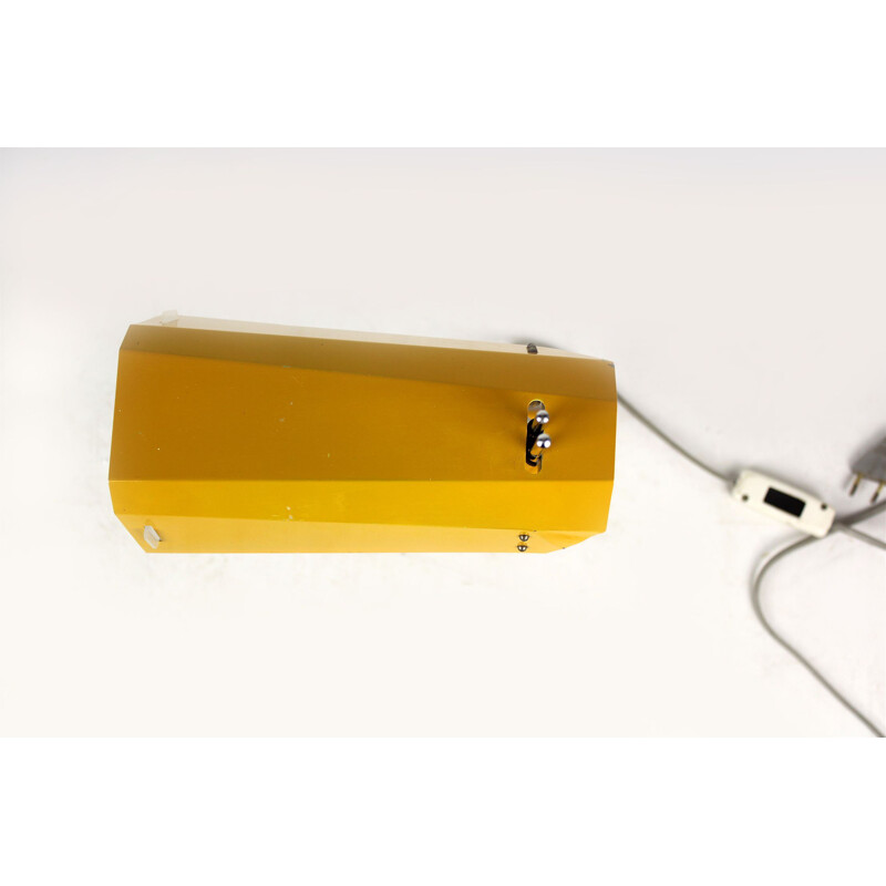 Vintage yellow lamp by Josef Hurka for Lidokov