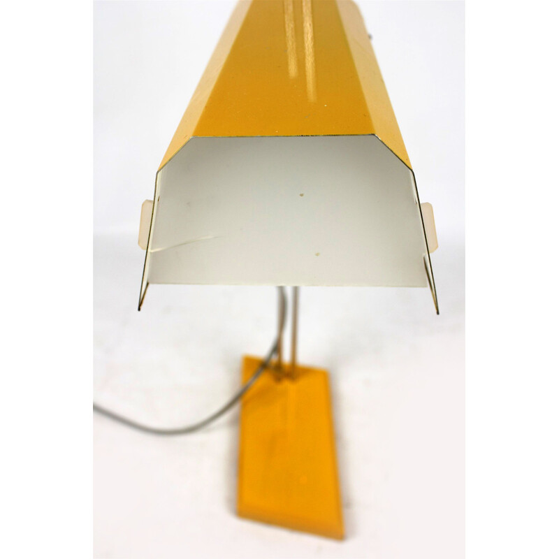 Vintage yellow lamp by Josef Hurka for Lidokov