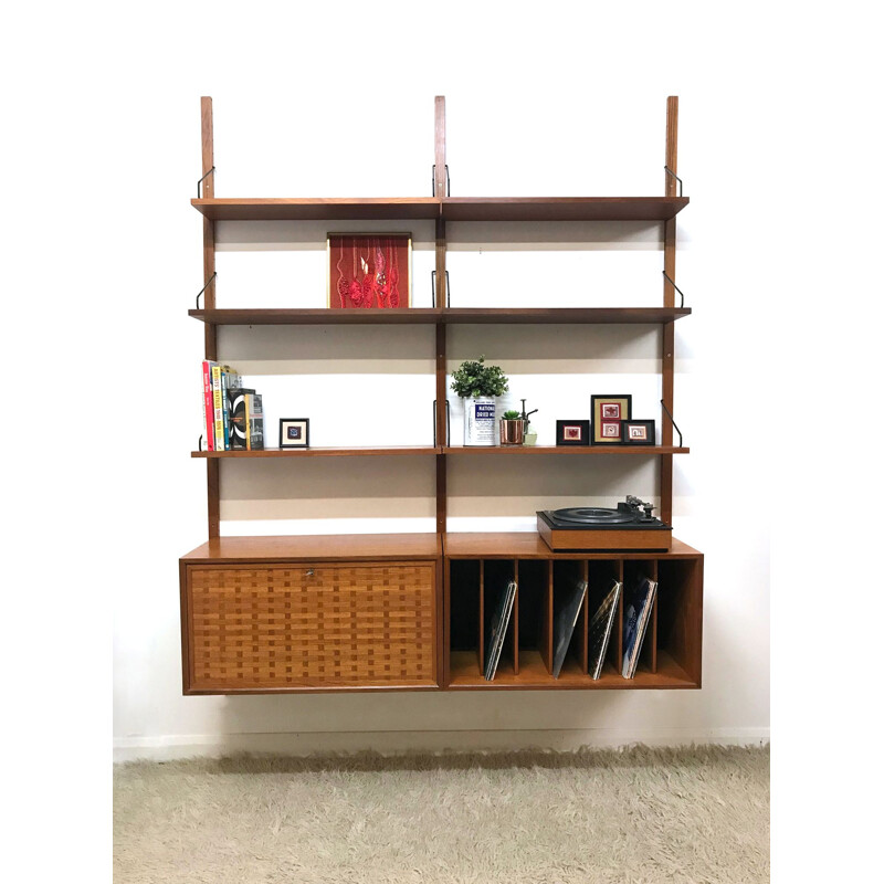 Vintage royal system wall unit by Poul Cadovius