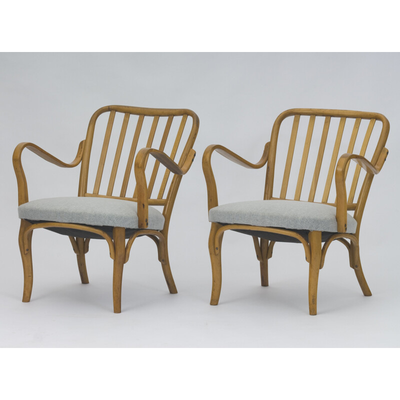 Set of 2 vintage armchairs 752 by Josef Frank